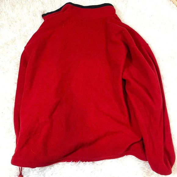 Vintage Red San Francisco fleece jacket Zip up jacket with Nacvy collar Size L‎ - Picture 5 of 7